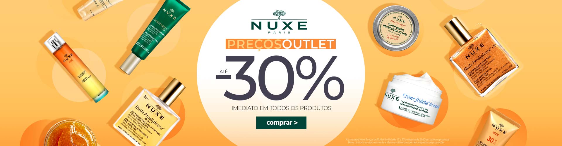 Preços de Outlet Nuxe Preços de Outlet Nuxe
