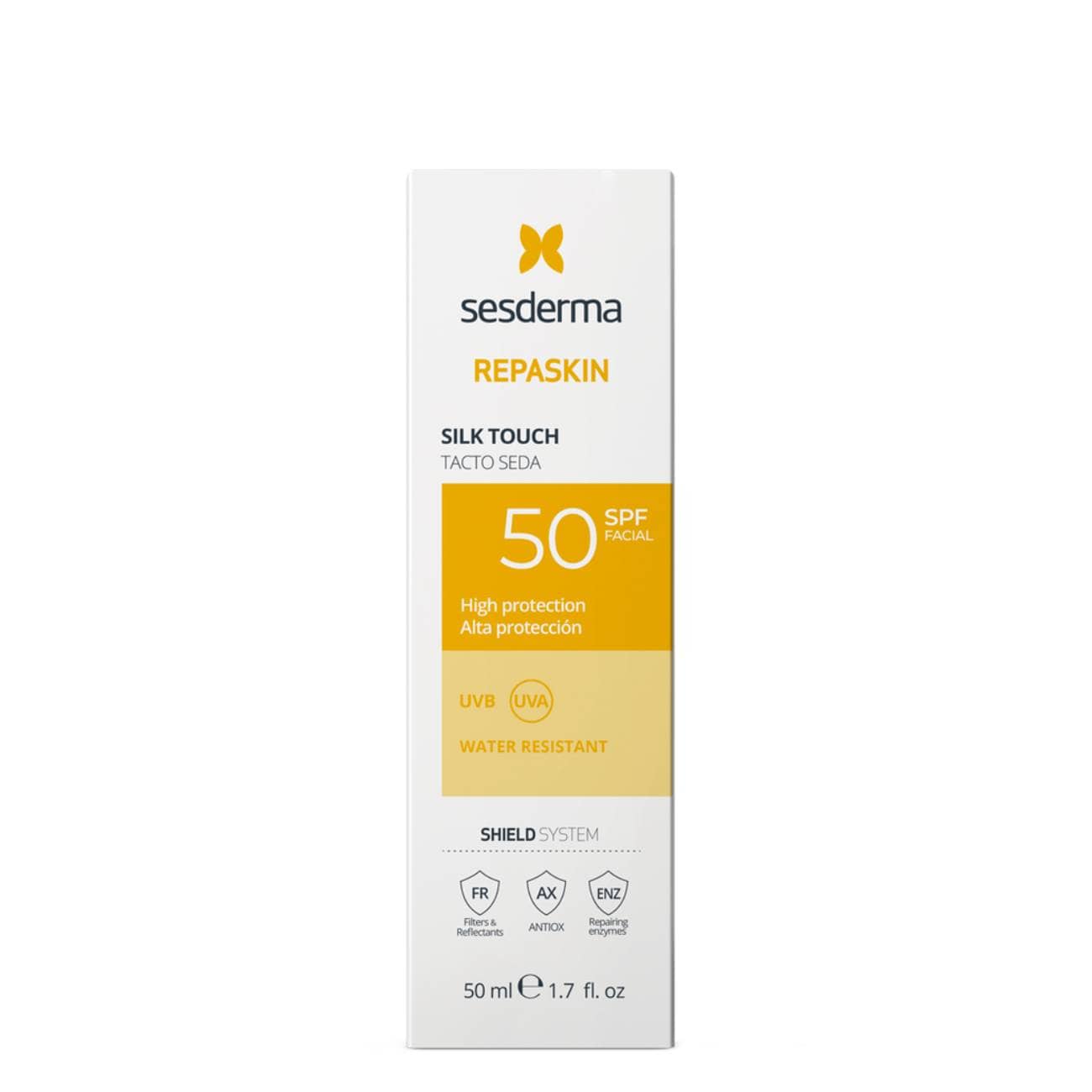Sesderma Repaskin Fotoprotetor Facial Toque Sedoso SPF50 50ml