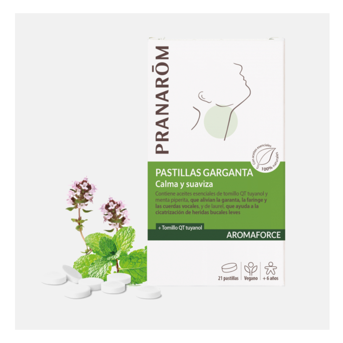 Pranarom Aromaforce Pastilhas Suavizantes 21un.