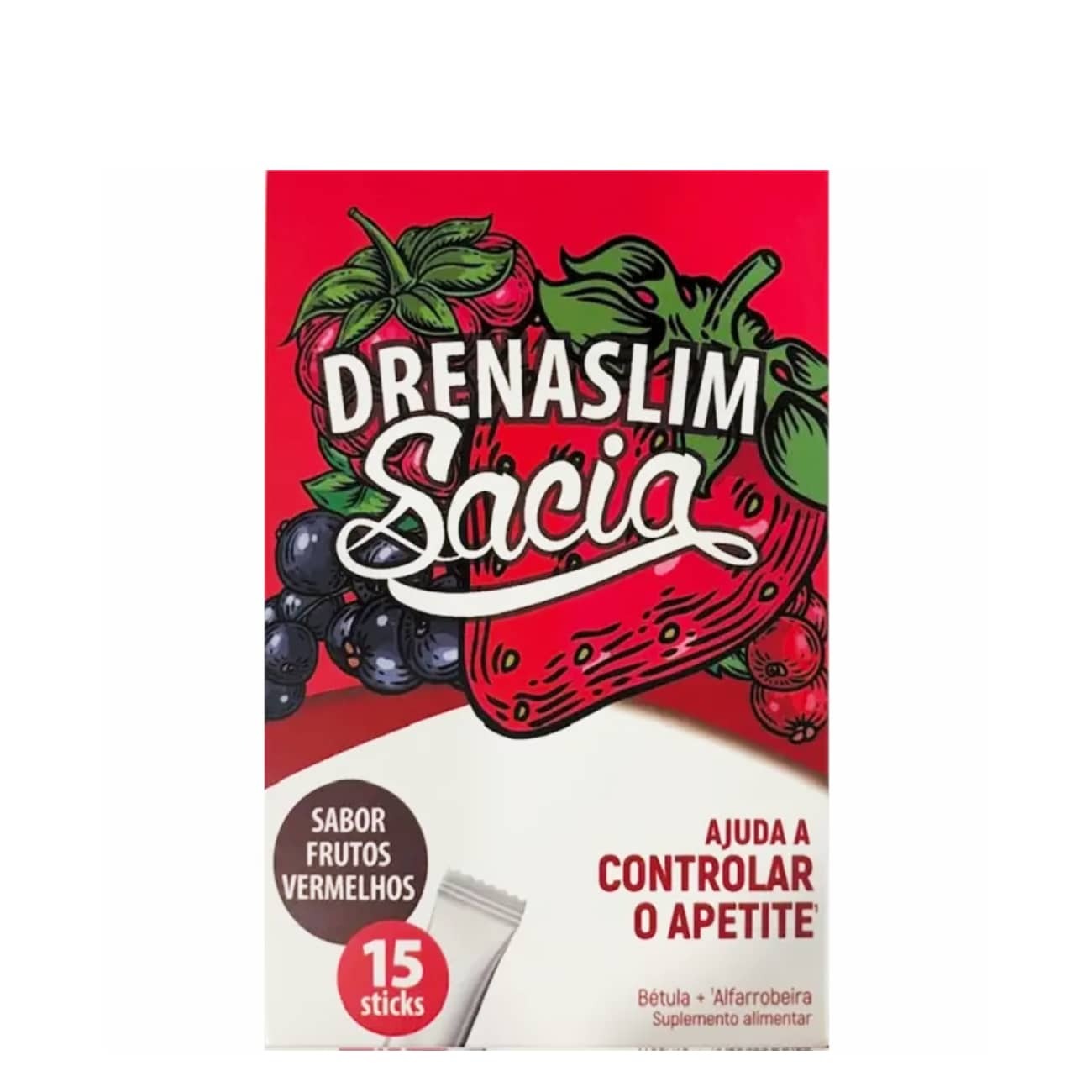 Drenaslim Sacia Sticks Frutos Vermelhos 15un.