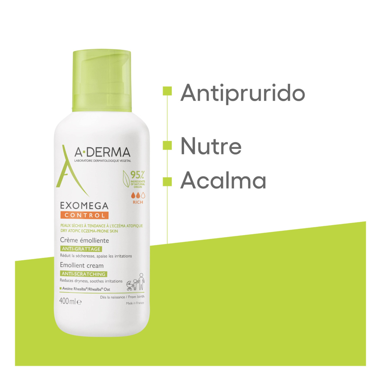 A-Derma Exomega Control Creme ECO Pele Atópica 400ml