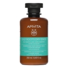 Apivita Oily Roots Dry Ends Shampoo Raiz Oleosa 250ml
