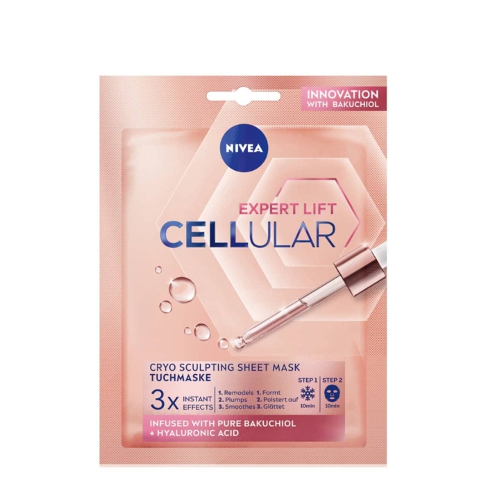 Nivea Hyaluron Cellular Filler Máscara Facial de Tecido Anti-Idade 1un.