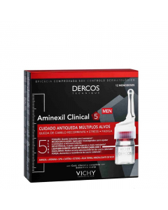 Dercos Aminexil Clinical 5 Ampolas Tratamento Antiqueda Homem