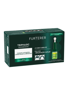 René Furterer Triphasic Ampolas Queda de Cabelo Progressiva 8unid.