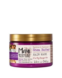 Maui Moisture Shea Butter Máscara Cabelos Secos Danificados 340ml