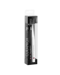 Curaprox Black Is White Escova de Dentes Duo Branca e Preta
