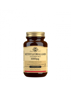 Solgar Metilcobalamina Vitamina B12 1000µg Comprimidos Mastigáveis 30un.