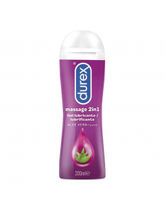 Durex Play 2 em 1 Gel Lubrificante Aloé Vera 200ml