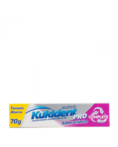 Kukident Pro Complete Creme Fixador de Próteses Sabor Clássico 70g