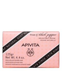 Apivita Sabonete Natural Rosa e Pimenta Preta 125g