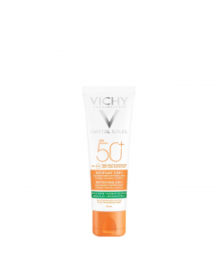 Vichy Capital Soleil SPF50+ Matificante 3 em 1 Creme Anti Brilho 50ml