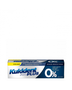 Kukident Pro Plus 0% Creme Fixador de Próteses 40g