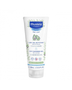 Mustela Bebê 2 em 1 Cabelo + Corpo Gel Lavante 200ml