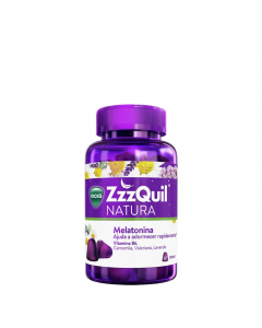 ZzzQuil Natura Melatonina Gomas Frutos do Bosque 60un.