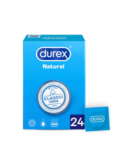 Durex Natural Plus Preservativos 24un.	