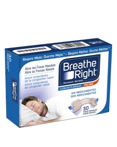 Breathe Right Tiras Nasais Tamanho Pequeno Médio 30un.