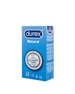Durex Natural Plus Preservativos 12un.	