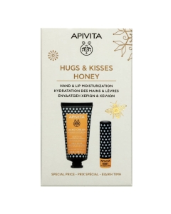 Apivita Hugs & Kisses Honey Coffret Hand & Lip Moisturization