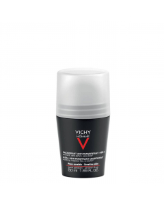 Vichy Homme Desodorizante 48h Roll-On Peles Sensíveis 50ml