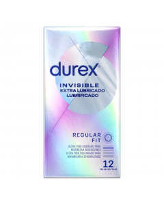 Durex Invisible Extra Lubrificado Preservativos 12un.