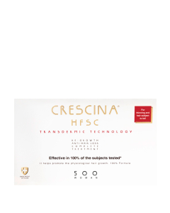 Crescina HFSC Transdermic Tratamento Completo 500 Mulher 10+10amp.