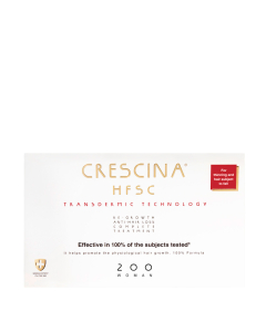 Crescina HFSC Transdermic Tratamento Completo 200 Mulher 10+10amp.