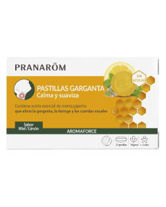 Pranarom Aromaforce Pastilhas Garganta Limão + Mel 24un.
