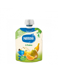 Nestlé Naturnes Pacotinho Fruta com 4 Frutas 6m+ 90g