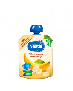 Nestlé Naturnes Pacotinho Fruta Banana-Maçã 6m+ 90g