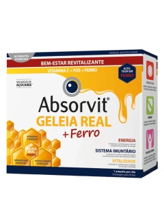 Absorvit Geleia Real 1000mg + Ferro Ampolas 20un.