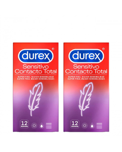 Durex Sensitivo Contacto Total Duo Preservativos