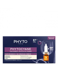 Phyto Phytocyane Mulher Ampolas Queda de Cabelo Progressiva 12un.