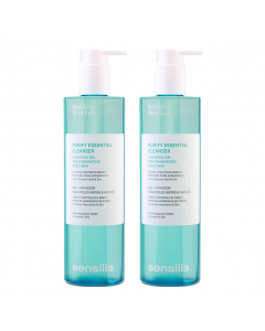 Sensilis Purify Essential Cleanser Kit Gel Limpeza Purificante 2x400ml