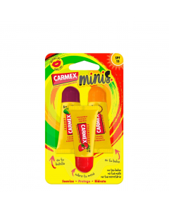 Carmex Minis Pack Bálsamos Labiais 3un.