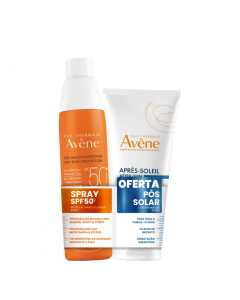 Avène Solar Kit Spray SPF50+ Oferta Leite Pós Solar