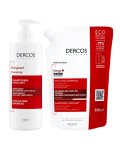 Dercos Pack Shampoo Antiquada Estimulante 390ml + 500ml