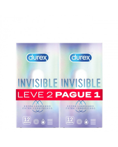 Durex Pack Preservativos Invisible 2x12un.