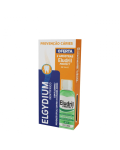 Elgydium Pack Pasta Prevenção Cáries + Eludril Protect Colutório