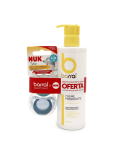 Barral BabyProtect Pack Creme Hidratante 400ml Oferta Nuk Star Chupeta 2un.