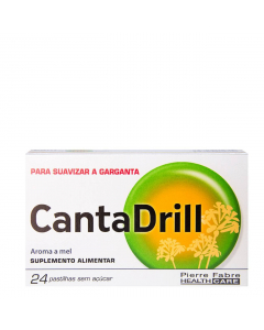 CantaDrill Garganta Pastilhas Sem Açúcar 24un.