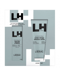 Lierac Homme Coffret Fluido Anti-Idade Oferta Gel de Banho