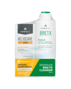 Heliocare 360º Pack Gel Oil-Free SPF50 + Biretix Cleanser