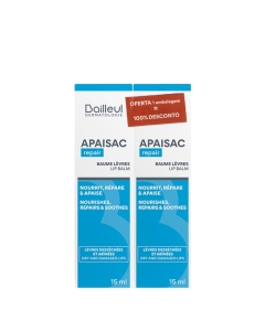Apaisac Biorga Duo Bálsamo Labial Nutritivo 2x15ml