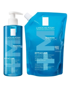 La Roche Posay Effaclar +M Gel Purificante Pack 400ml + 400ml
