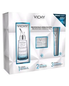 Vichy Coffret Hidratação Mineral 89 Sérum + Creme + Protetor