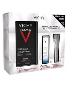 Vichy Homme Coffret Protocolo Pós-Barbear Sensi Baume