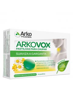 Arkovox Pastilhas Mentol e Eucalipto 24un.