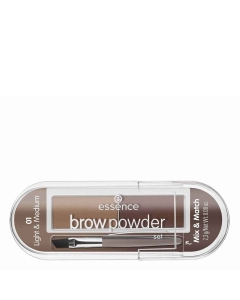 Essence Brow Powder Duo de Sobrancelhas em Pó 01 Light & Medium