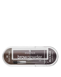 Essence Brow Powder Duo de Sobrancelhas em Pó 02 Dark & Deep